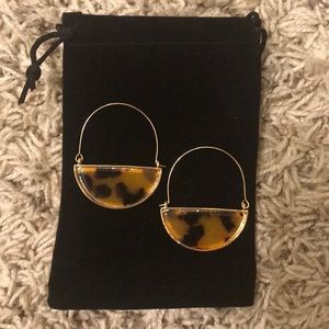 Tortoise Hoop Earrings